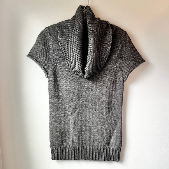 BCBGMaxAzria Cowl Neck Short Sleeve Sweater - Picture 1 of 9